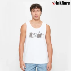 Men’s Grateful Dead 1989 Maxell Flowers Tank Top in white | Breathable, Active-Friendly Design