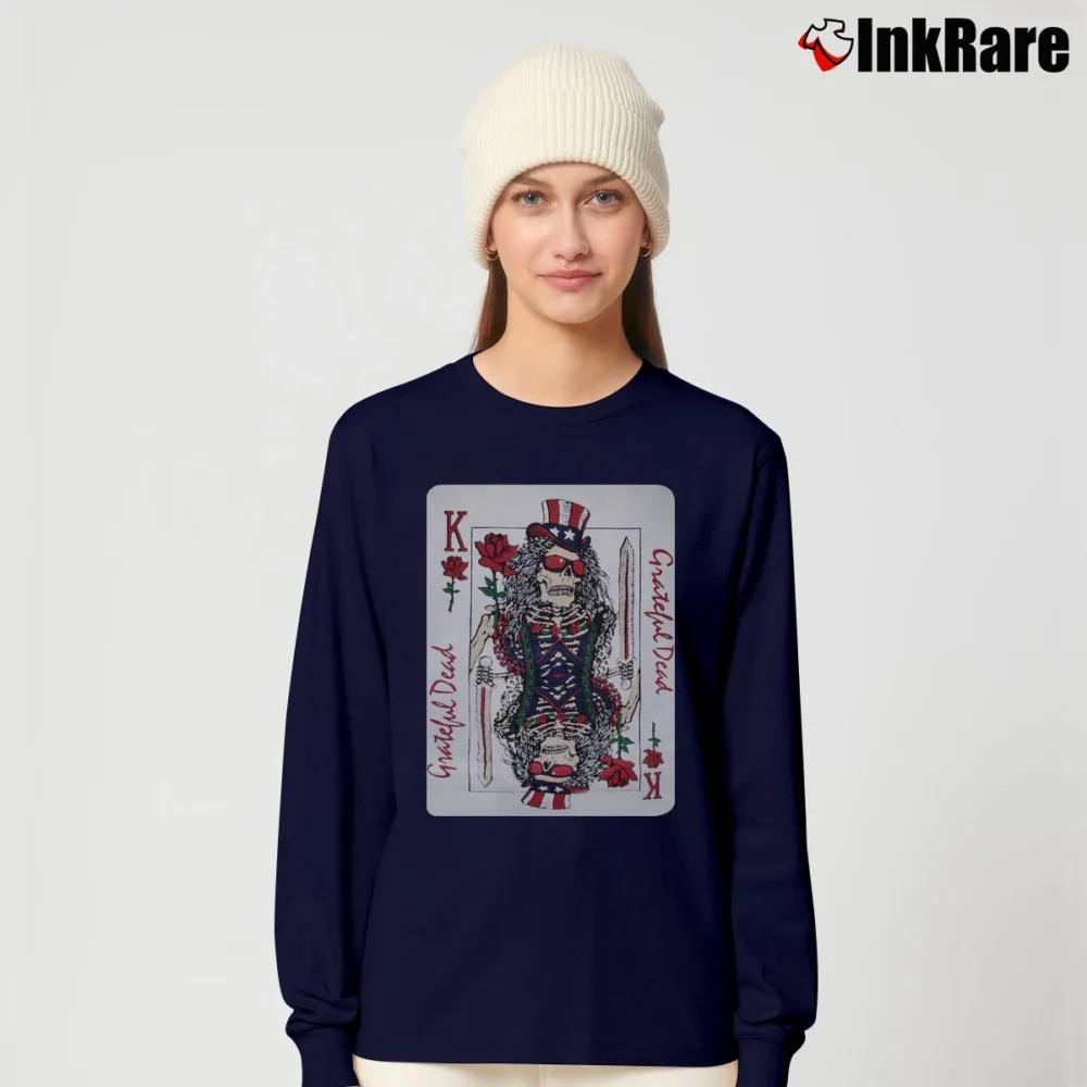 Women’s Grateful Dead 1989 Tour Concert Promo Long-Sleeve Top in navy | Sleek, Versatile, All-Season