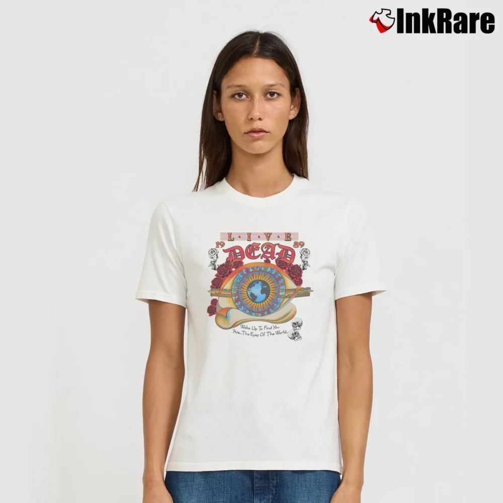 Women’s Grateful Dead 1989 Tour Signature T-Shirt in white | Soft, Flattering Fit