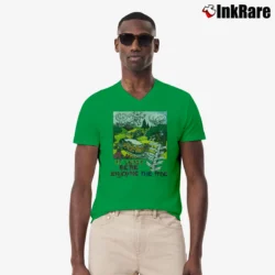 Men’s Grateful Dead 1991 Tour V-Neck Tee in irish green | Sharp, Breathable, Everyday Staple