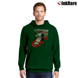 Men’s Grateful Dead 1992 Lithuania Basketball Pullover Hoodie in forest green | Cozy, Durable, Modern Fit