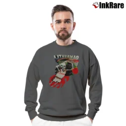 Men’s Grateful Dead 1992 Lithuania Basketball Crewneck Sweatshirt in charcoal | Cozy Fabric, Clean Style