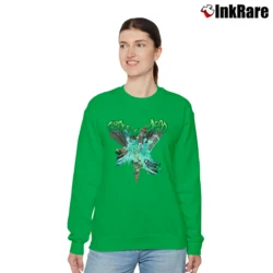 Women’s Grateful Dead 1992 Wake Of The Flood Tie Dye Tour Relaxed Sweatshirt in irish green | Soft, Laid-Back Vibe