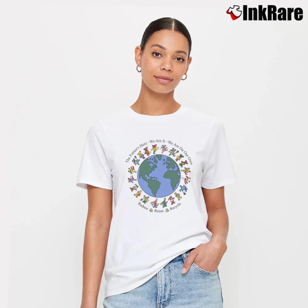 Women’s Grateful Dead 1993 Summer Tour Reduce Reuse Recycle 1990s Signature T-Shirt in white | Soft, Flattering Fit