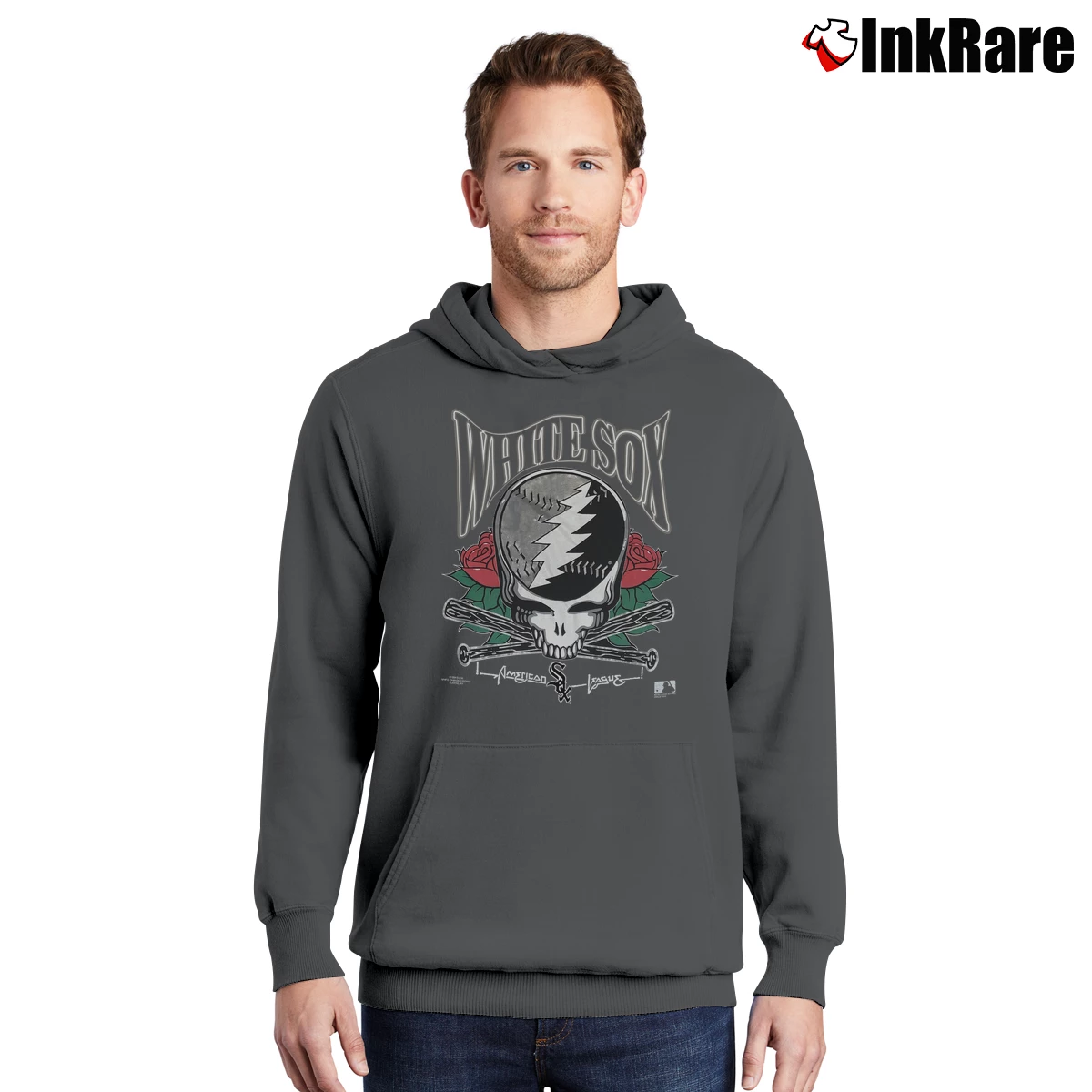 Men’s Grateful Dead 1994 Chicago Sox Team Pullover Hoodie in charcoal | Cozy, Durable, Modern Fit