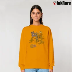 Women’s Grateful Dead 1995 Dead Treads Tie Dye Relaxed Sweatshirt in orange | Soft, Laid-Back Vibe