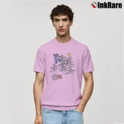 Men’s Grateful Dead 1995 Dead Treads Tie Dye Classic T-Shirt in light pink | Soft, Breathable Everyday Wear
