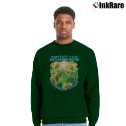 Men’s Grateful Dead 1995 Summer Tour Turtle Terrapin Crewneck Sweatshirt in forest green | Cozy Fabric, Clean Style