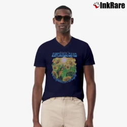 Men’s Grateful Dead 1995 Summer Tour Turtle Terrapin V-Neck Tee in navy | Sharp, Breathable, Everyday Staple