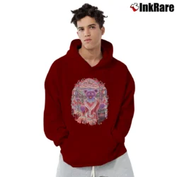 Men’s Grateful Dead 1998 Saint Stephen Tie Dye Pullover Hoodie in maroon | Cozy, Durable, Modern Fit
