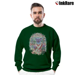 Men’s Grateful Dead 1998 Saint Stephen Tie Dye Crewneck Sweatshirt in forest green | Cozy Fabric, Clean Style