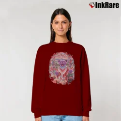 Women’s Grateful Dead 1998 Saint Stephen Tie Dye Relaxed Sweatshirt in maroon | Soft, Laid-Back Vibe