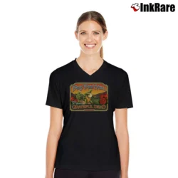 Women’s Grateful Dead 50th Year Fare Thee Well V-Neck Tee in black | Chic Neckline, Soft Texture