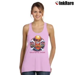 Women’s Grateful Dead 80s Skull Tank Top in light pink | Lightweight, Movement-Friendly