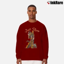 Men’s Grateful Dead 90s Jack Straw Long-Sleeve Shirt in maroon | Sleek, Lightweight, Year-Round Wear