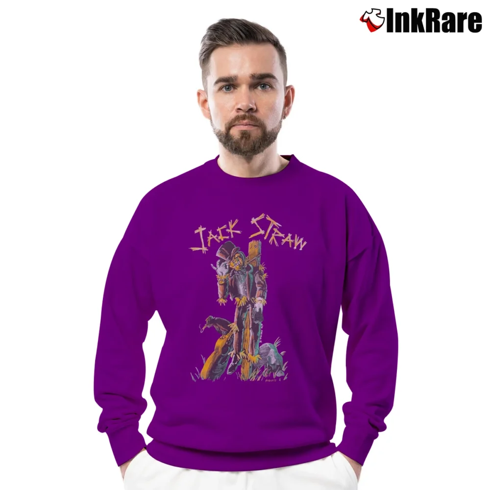 Men’s Grateful Dead 90s Jack Straw Crewneck Sweatshirt in purple | Cozy Fabric, Clean Style