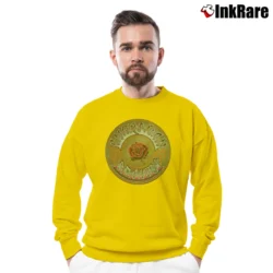 Men’s Grateful Dead American Beauty Crewneck Sweatshirt in yellow | Cozy Fabric, Clean Style