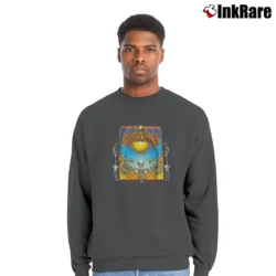 Men’s Grateful Dead Aoxomoxoa Rock Band For Music Fans Crewneck Sweatshirt in charcoal | Cozy Fabric, Clean Style