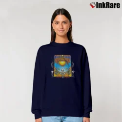 Women’s Grateful Dead Aoxomoxoa Rock Band For Music Fans Relaxed Sweatshirt in navy | Soft, Laid-Back Vibe