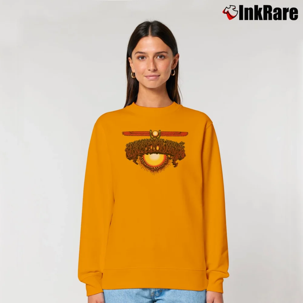 Women’s Grateful Dead Aoxomoxoa Sun Concert Band Relaxed Sweatshirt in orange | Soft, Laid-Back Vibe