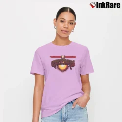 Women’s Grateful Dead Aoxomoxoa Sun Concert Band Signature T-Shirt in light pink | Soft, Flattering Fit