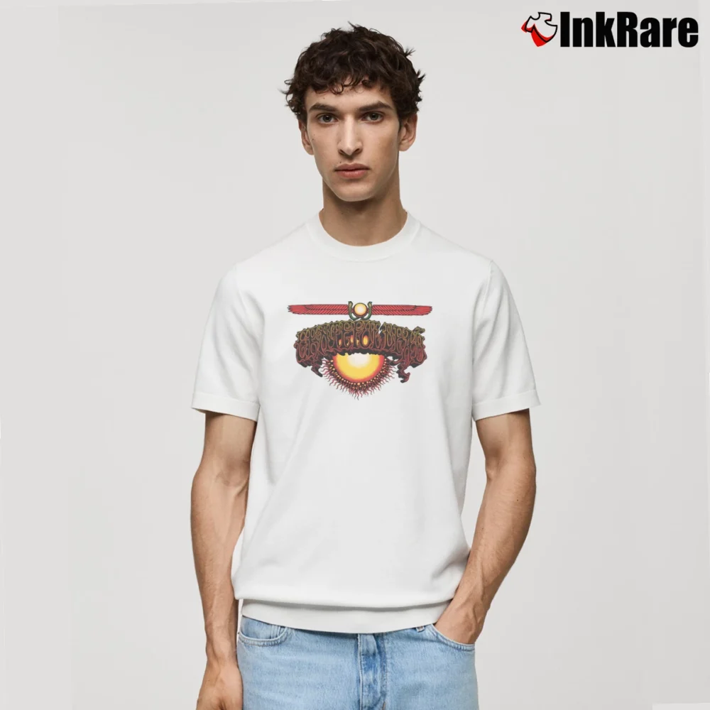 Men’s Grateful Dead Aoxomoxoa Sun Concert Band Classic T-Shirt in white | Soft, Breathable Everyday Wear