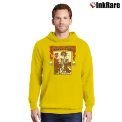 Men’s Grateful Dead Bertha Rose And Skull Furthur Festival Vintage Rare Pullover Hoodie in yellow | Cozy, Durable, Modern Fit