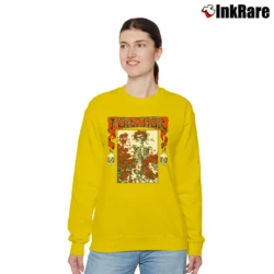 Women’s Grateful Dead Bertha Rose And Skull Furthur Festival Vintage Rare Relaxed Sweatshirt in yellow | Soft, Laid-Back Vibe