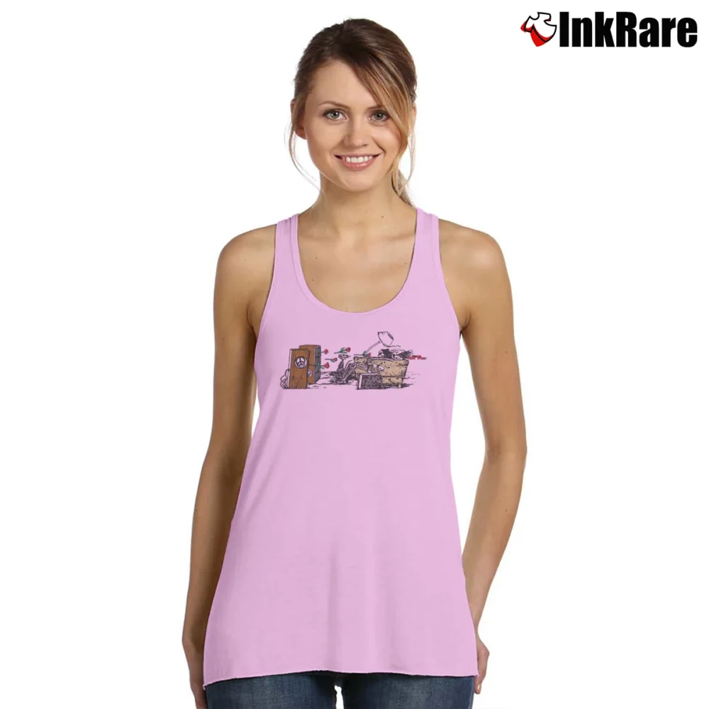 Women’s Grateful Dead Blown Away for Music Lovers Tank Top in light pink | Lightweight, Movement-Friendly