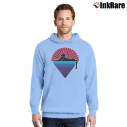 Men’s Grateful Dead Cats Under The Stars Fashion Pullover Hoodie in light blue | Cozy, Durable, Modern Fit