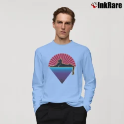 Men’s Grateful Dead Cats Under The Stars Fashion Long-Sleeve Shirt in light blue | Sleek, Lightweight, Year-Round Wear