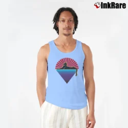 Men’s Grateful Dead Cats Under The Stars Fashion Tank Top in light blue | Breathable, Active-Friendly Design