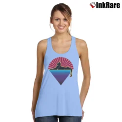 Women’s Grateful Dead Cats Under The Stars Fashion Tank Top in light blue | Lightweight, Movement-Friendly