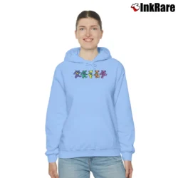Women’s Grateful Dead Classic Dancing Bears Classic Cozy Hoodie in light blue | Warm, Structured, Stylish