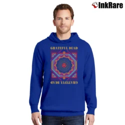 Men’s Grateful Dead Cornell 1977 Vintage Rock Concert Pullover Hoodie in royal blue | Cozy, Durable, Modern Fit