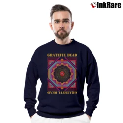 Men’s Grateful Dead Cornell 1977 Vintage Rock Concert Crewneck Sweatshirt in navy | Cozy Fabric, Clean Style