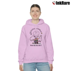 Women’s Grateful Dead Cosmic Charlie Brown Peanuts 80s Cozy Hoodie in light pink | Warm, Structured, Stylish