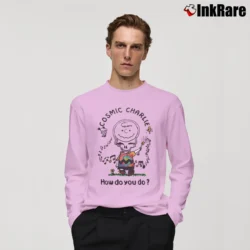 Men’s Grateful Dead Cosmic Charlie Brown Peanuts 80s Long-Sleeve Shirt in light pink | Sleek, Lightweight, Year-Round Wear