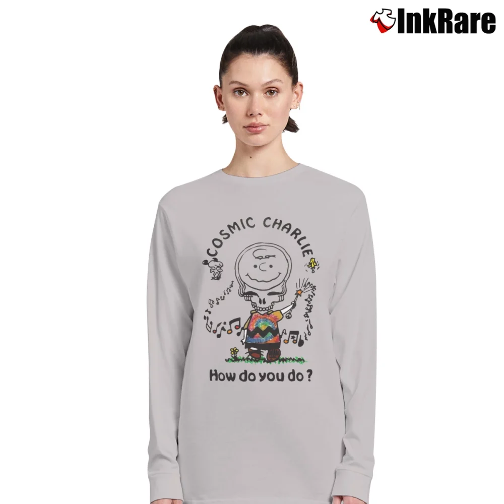 Women’s Grateful Dead Cosmic Charlie Brown Peanuts 80s Long-Sleeve Top in sport grey | Sleek, Versatile, All-Season