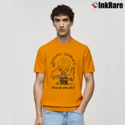 Men’s Grateful Dead Cosmic Charlie Brown Peanuts 80s Classic T-Shirt in orange | Soft, Breathable Everyday Wear