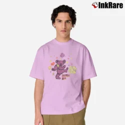 Men’s Grateful Dead Dancing Bear 2009 Classic T-Shirt in light pink | Soft, Breathable Everyday Wear