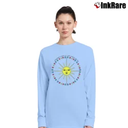 Women’s Grateful Dead Dancing Bears 1988 Tour for Music Lovers Long-Sleeve Top in light blue | Sleek, Versatile, All-Season