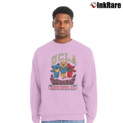 Men’s Grateful Dead Dancing Bears UCLA 1993 Crewneck Sweatshirt in light pink | Cozy Fabric, Clean Style