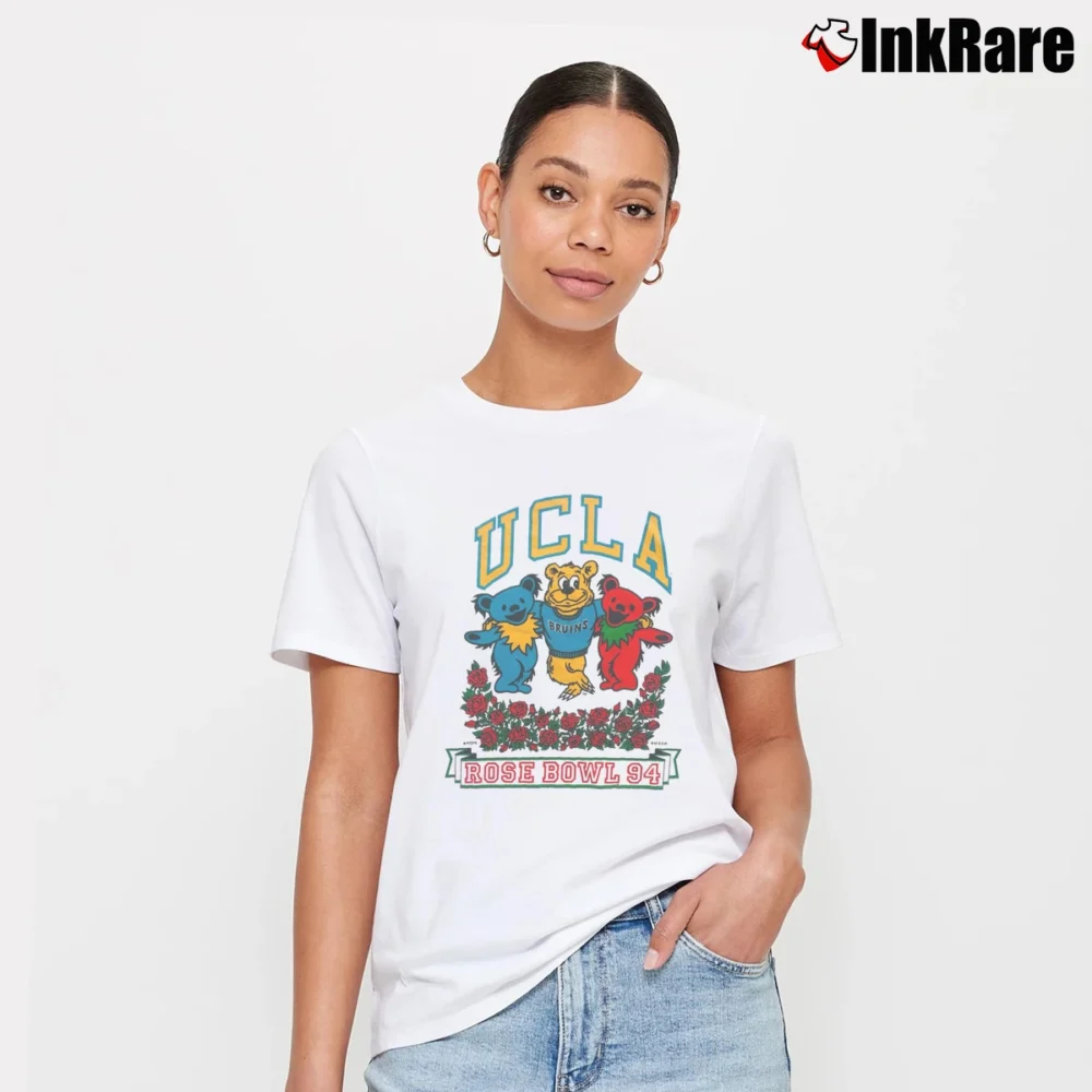 Women’s Grateful Dead Dancing Bears UCLA 1993 Signature T-Shirt in white | Soft, Flattering Fit