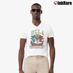 Men’s Grateful Dead Dancing Bears UCLA 1993 V-Neck Tee in white | Sharp, Breathable, Everyday Staple