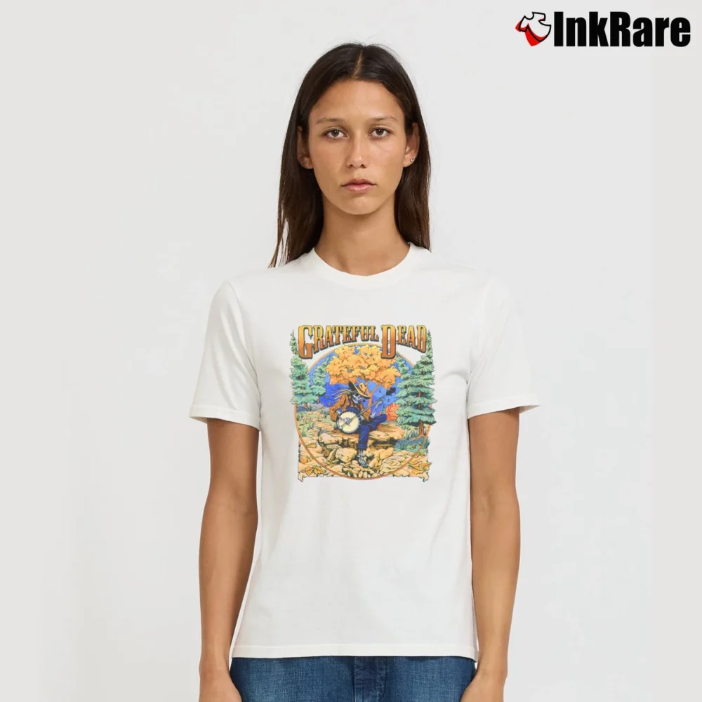 Women’s Grateful Dead Fall Tour Mountain Banjo 1994 Signature T-Shirt in white | Soft, Flattering Fit