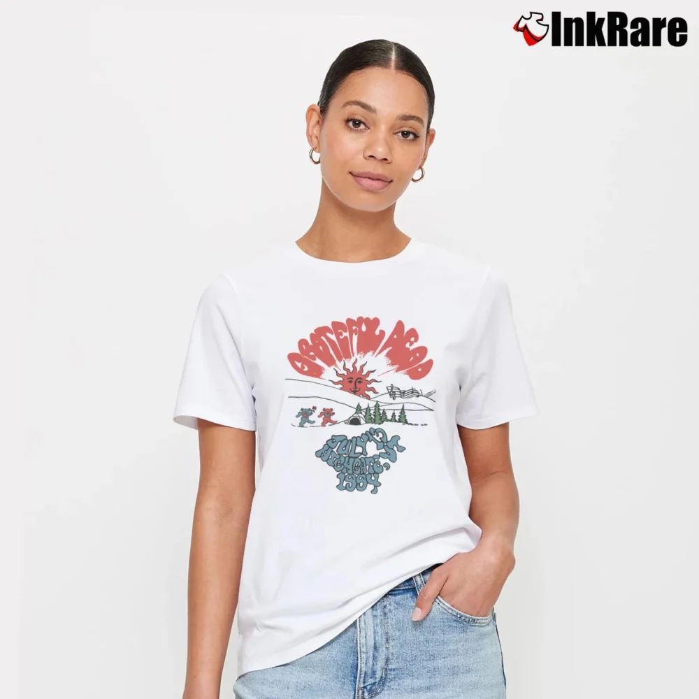 Women’s Grateful Dead Highgate Vermont 1994 Concert Signature T-Shirt in white | Soft, Flattering Fit