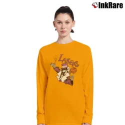 Women’s Grateful Dead Lakers Retro Basketball Long-Sleeve Top in orange | Sleek, Versatile, All-Season