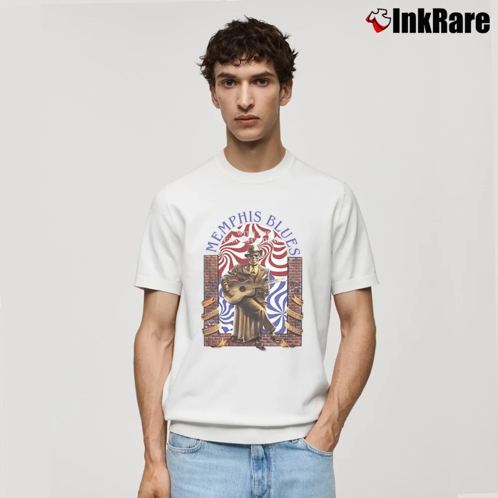 Men’s Grateful Dead Memphis Blues Spring Tour 1995 Classic T-Shirt in white | Soft, Breathable Everyday Wear