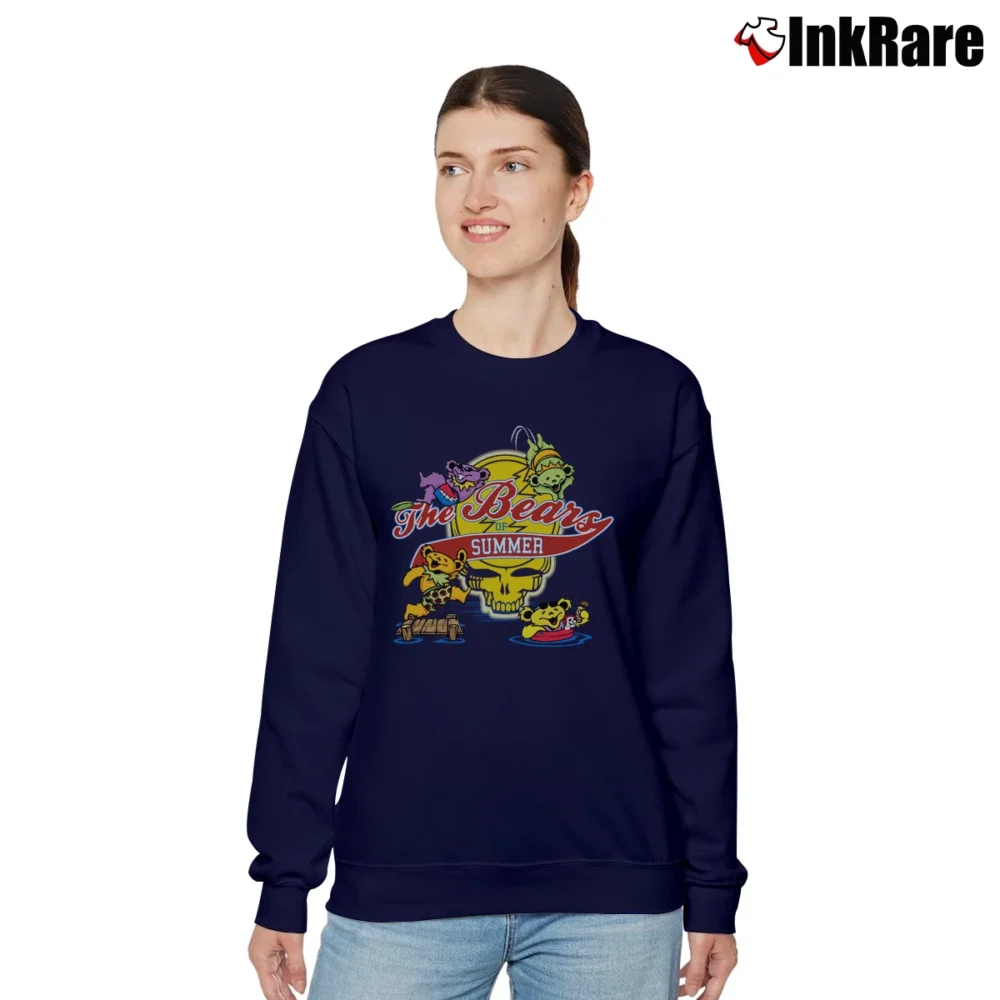 Women’s Grateful Dead Mens Bears Of Summer Rare Vintage Style Relaxed Sweatshirt in navy | Soft, Laid-Back Vibe